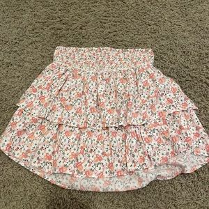 hollister floral skirt